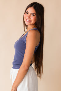 Lottie Contrast Stitch Tank