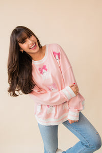 Pretty Boo Bow Sweatshirt