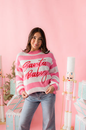 Festive Santa Baby Sweater