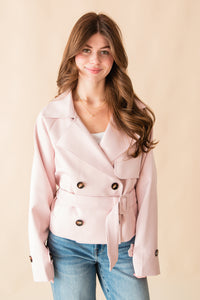 Estelle Cropped Trench Jacket