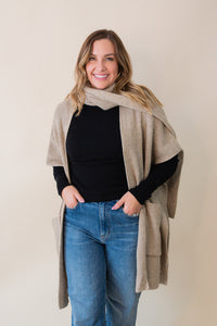 Brienne Scarf Poncho Cardigan