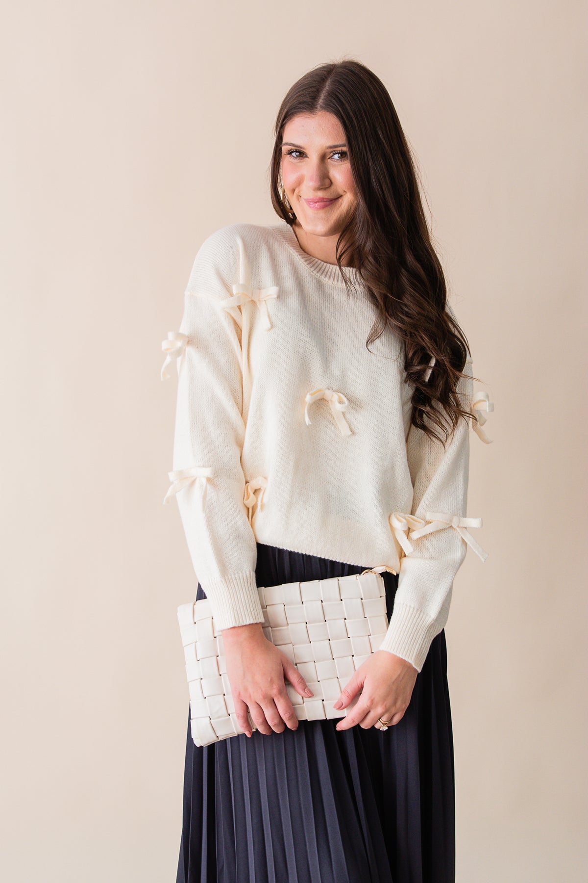 Allie L/S Bow Sweater