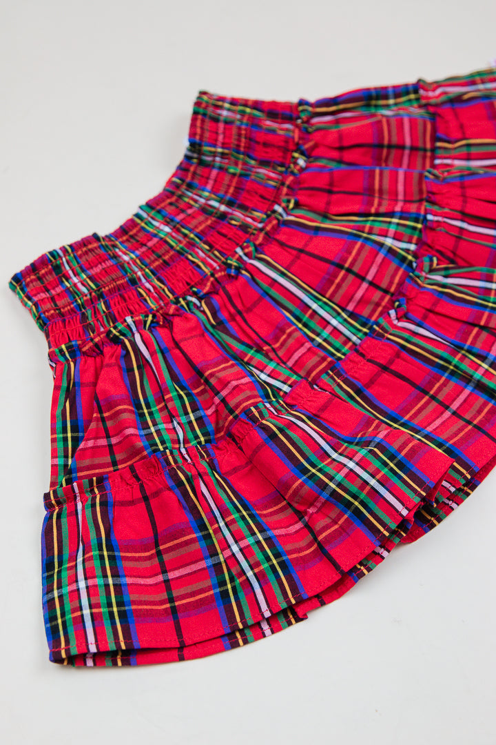 Nicholas Plaid Twirl Skirt