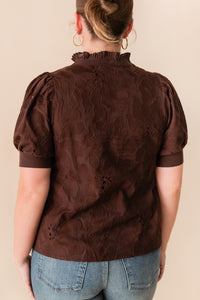 Brunette Bloom Blouse