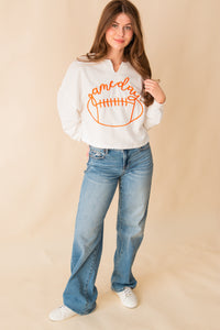 Game Day Cropped Sweatshirt