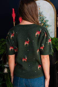 Tatum Reindeer Sweater Top