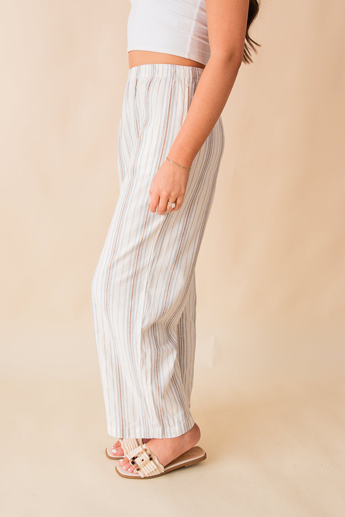 Nopales Striped Pullon Pants