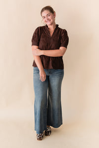 Brunette Bloom Blouse