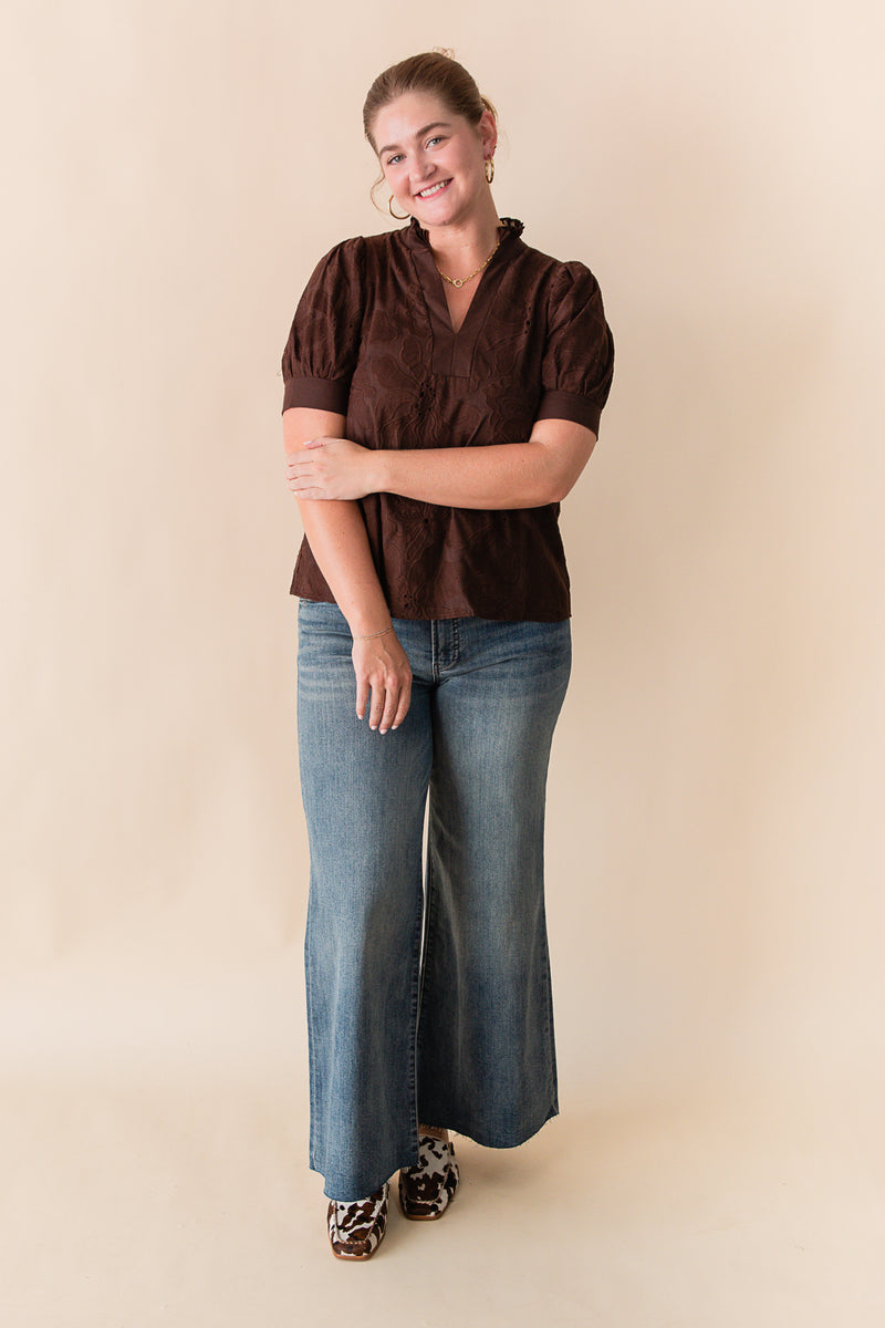 Brunette Bloom Blouse