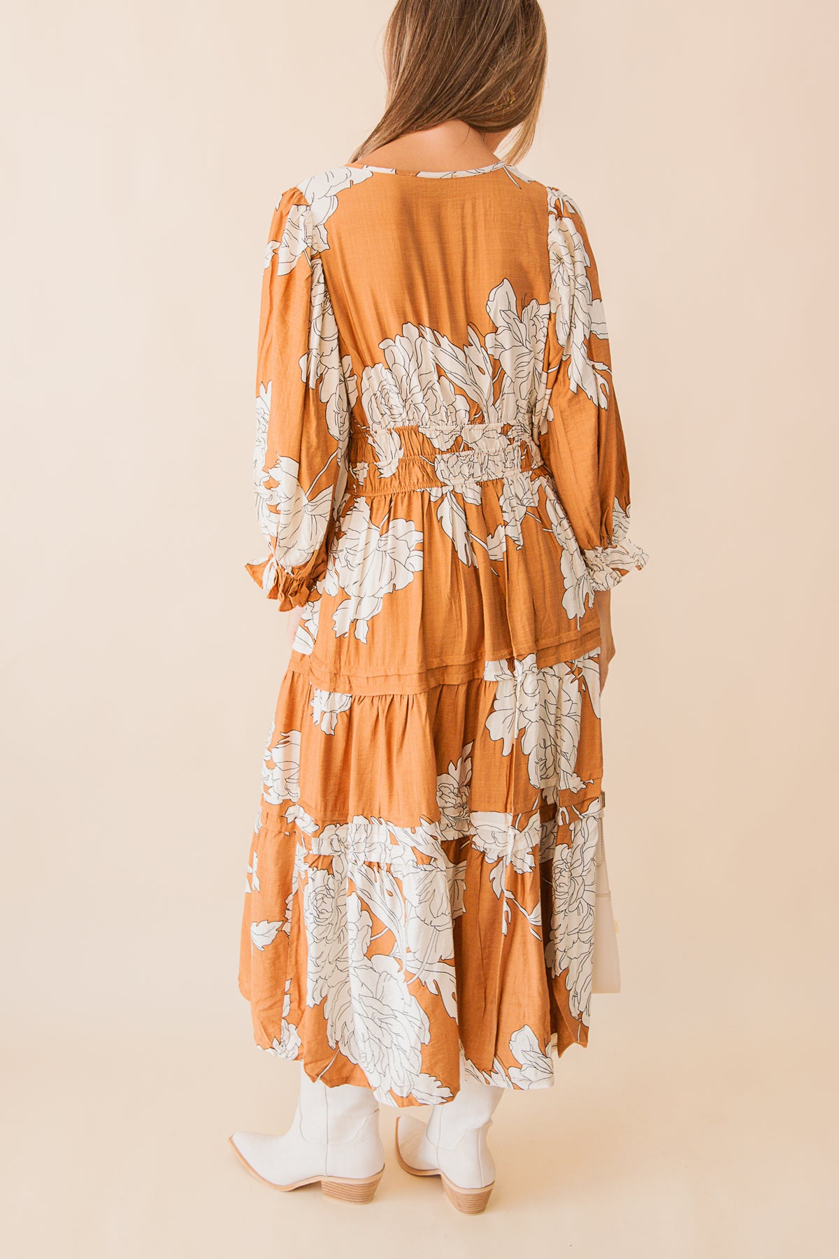 French Woven Midi Dress