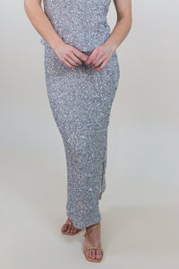 Luster Sequin Maxi Skirt