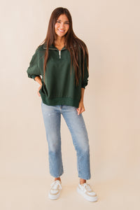 Off Duty 1/4 Zip Sweatshirt
