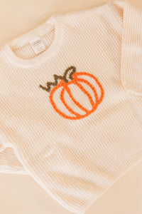 Pumpkin Yam Knit Sweater