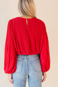 Seeing Red All Day Top