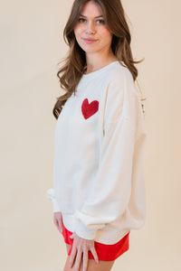 Oversized Heart Sweatshirt