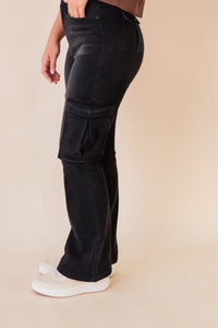 Amy High Rise Cargo Flared Pants