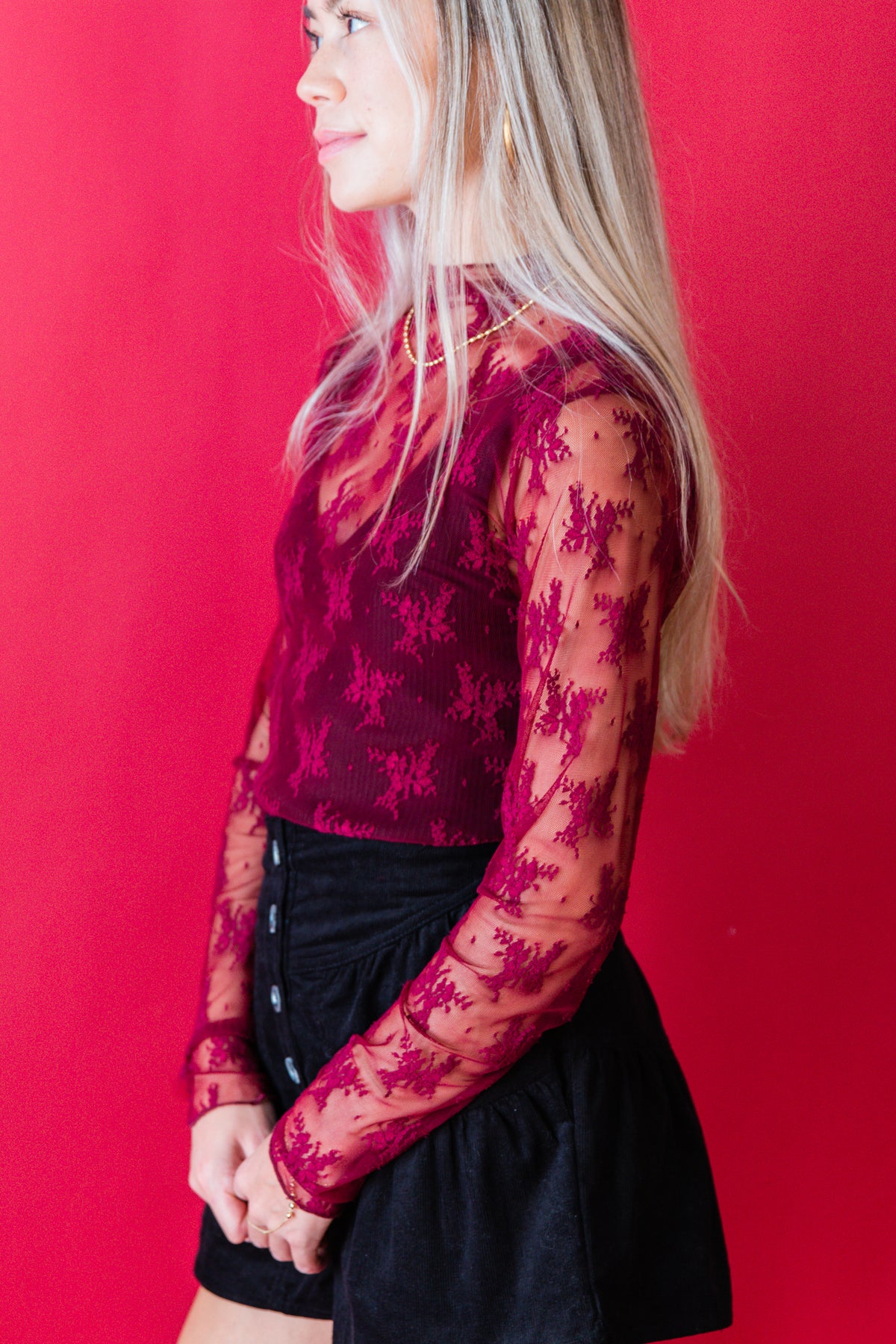 Lovely Lace Layering Top