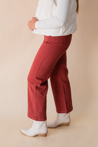 Lilly Patch Pocket Wide Leg Jean