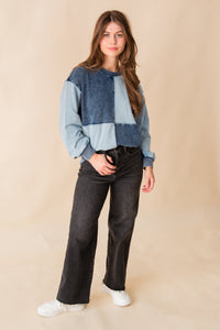 Fair & Square Denim Sweatshirt