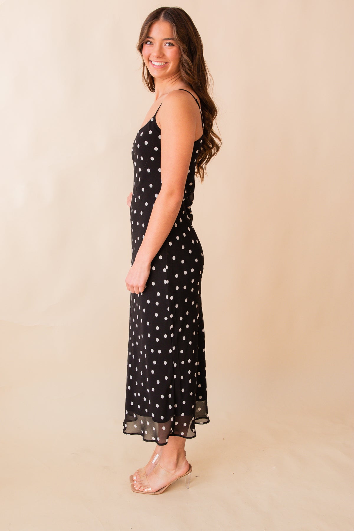 Cecily Polka Dot Slip Dress