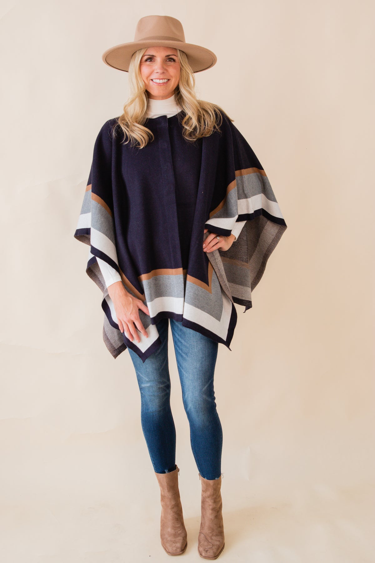 Leilani Stripe Sweater Cape