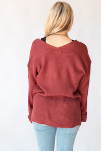 Carli V Neck Pullover