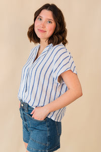 Parallel Button Down Top