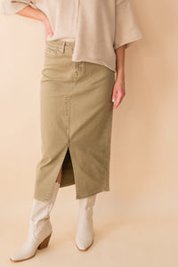Amy Midi w/ Front Slit Skirt