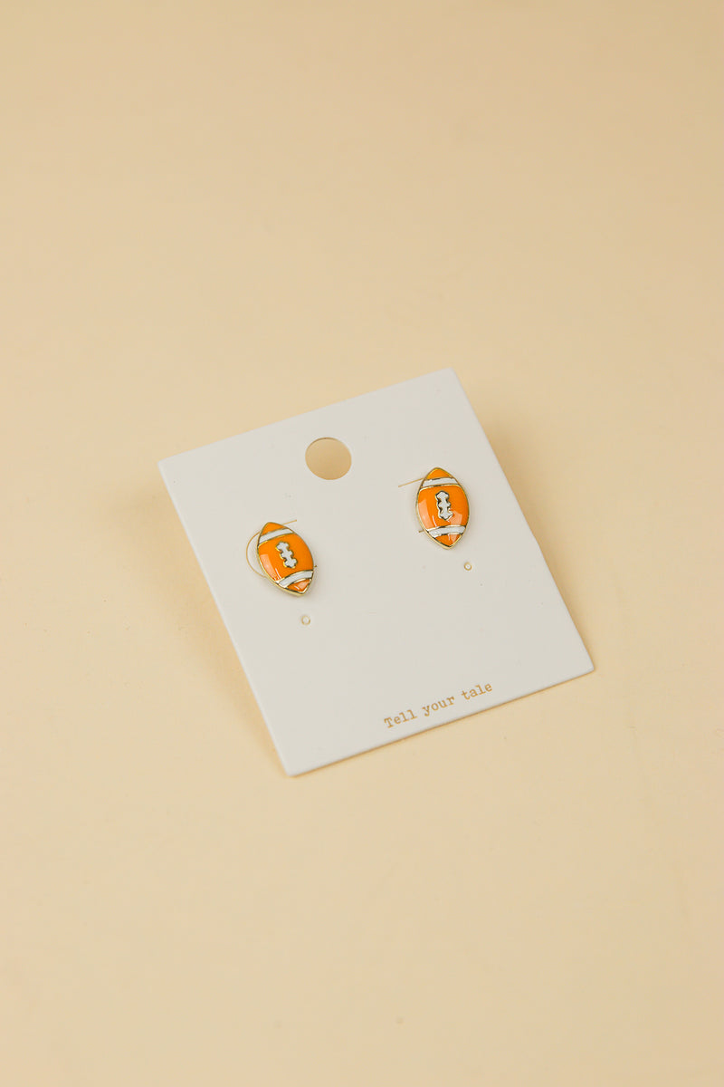 Game Day Football Stud Earrings