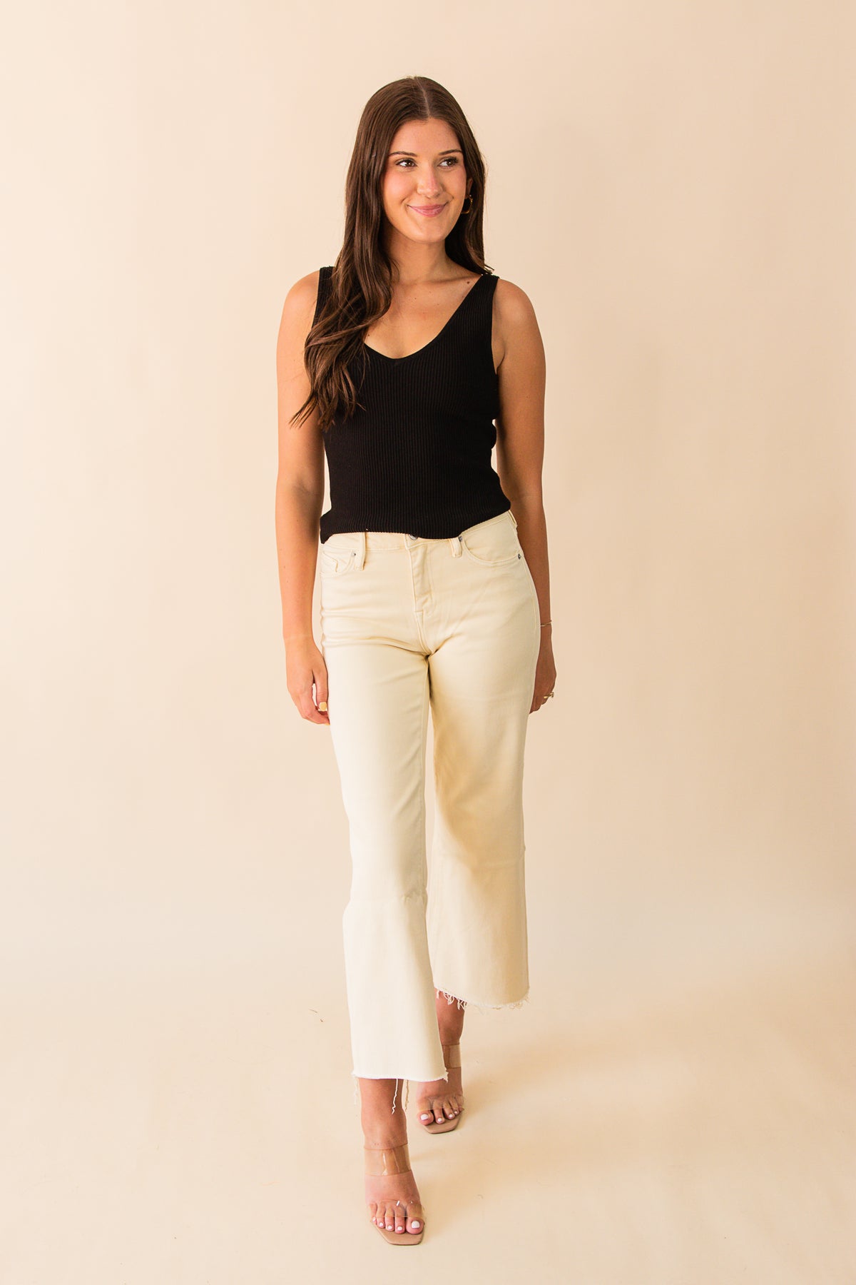 Westyn Cropped Raw Hem