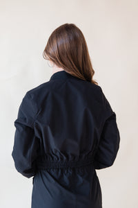 Clara Cropped Zip Up Bomber Jacket