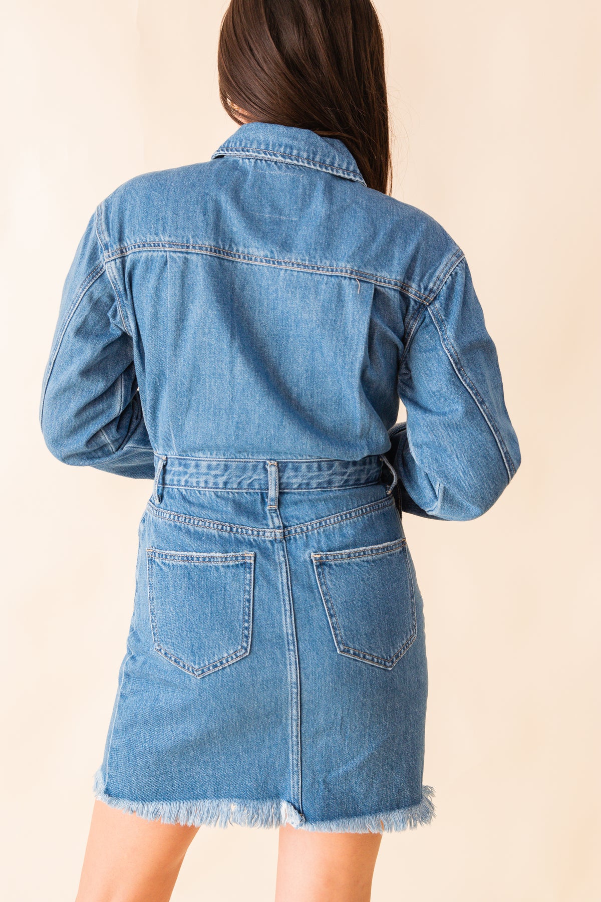 The Resa Denim Shirt Dress