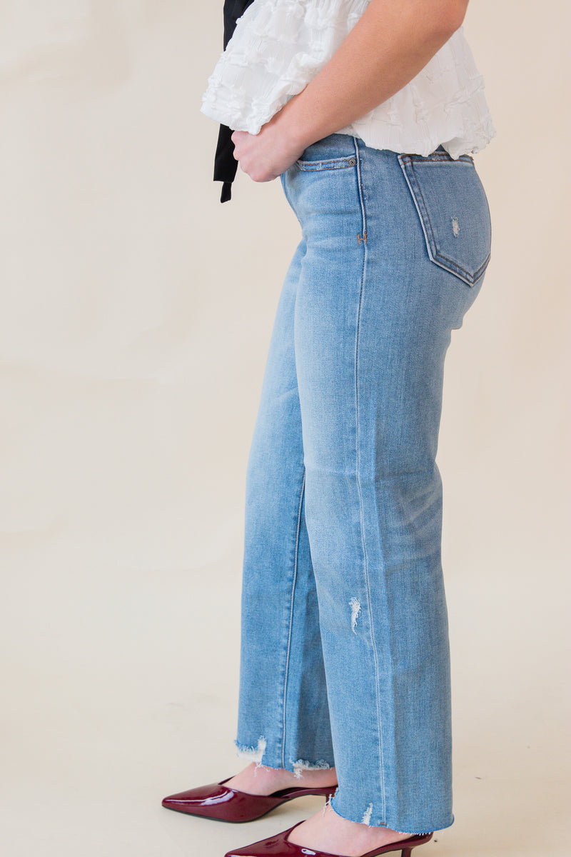 Tracey High Rise Crop Straight