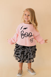 Boo Bat Halloween Knit Sweater