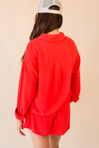 Sugarloaf Loose Button Up Shirt