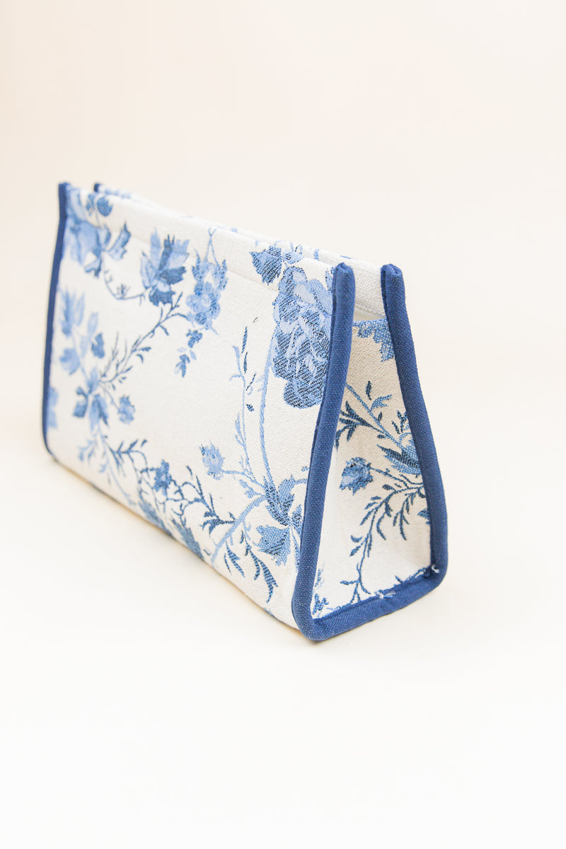 Fiorella Zip Pouch Blue