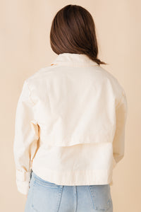 Matea Cropped Trench Coat Jacket