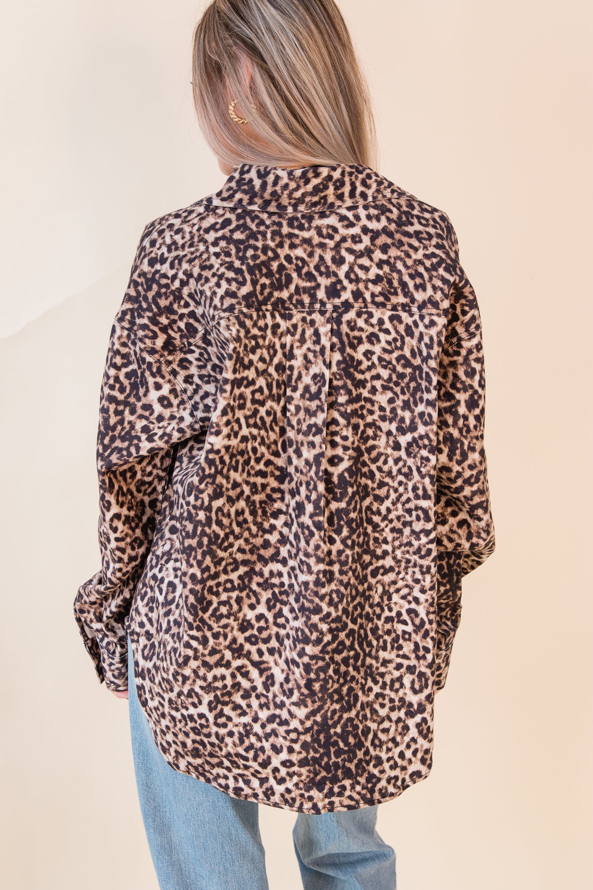 Leopard Print Work Jacket