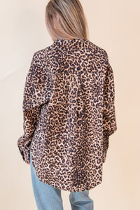 Leopard Print Work Jacket