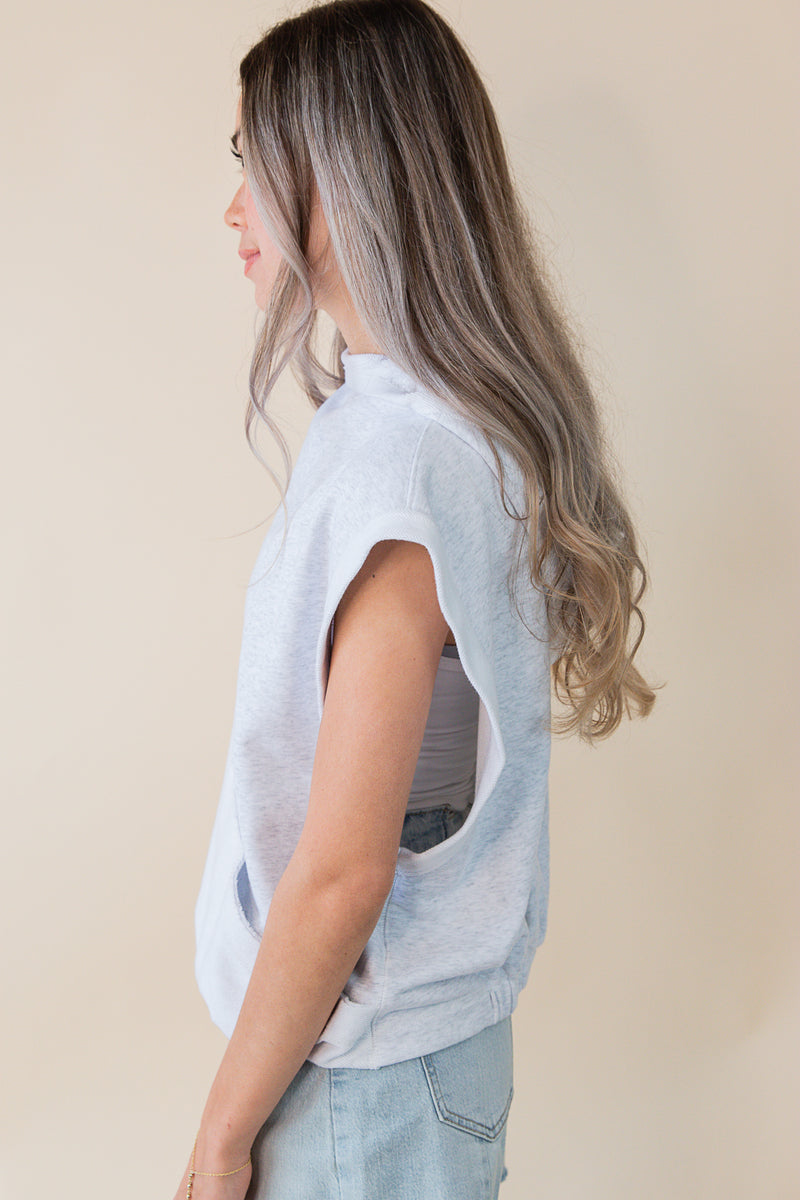 Leila Sleeveless Hoodie