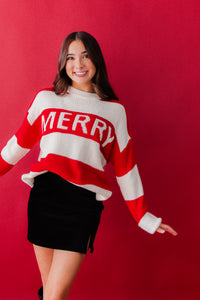 Merry Striped Knit Sweater