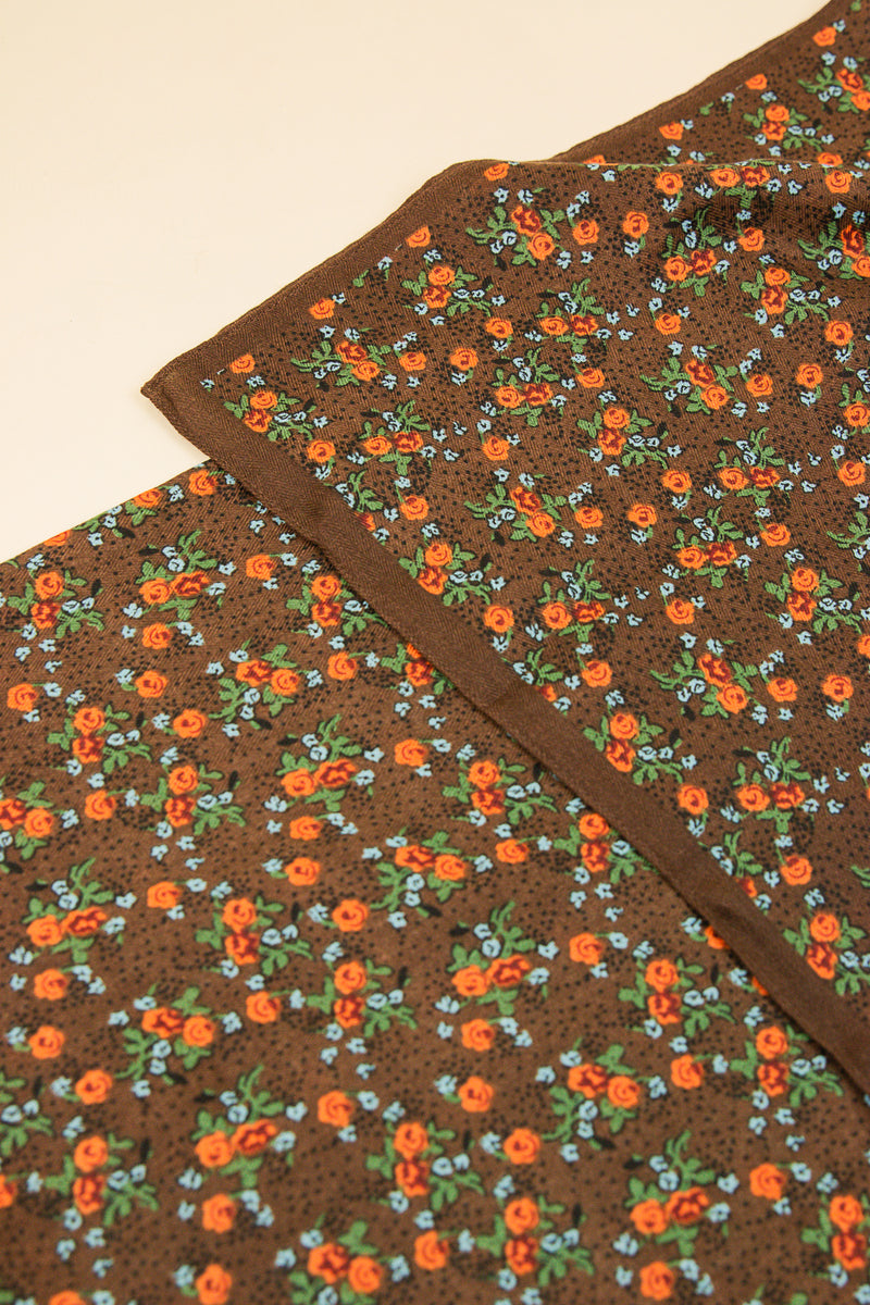 Scarvii Vintage Floral Square Scarf