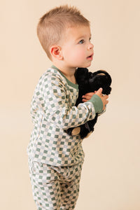 Checkered Fleece Sweatshirt