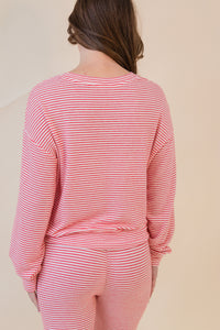 Bisous Stripe LS Top