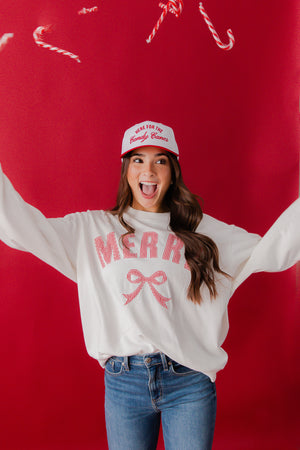 Merry Bow Pullover