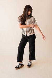Jennifer Striped Button Down