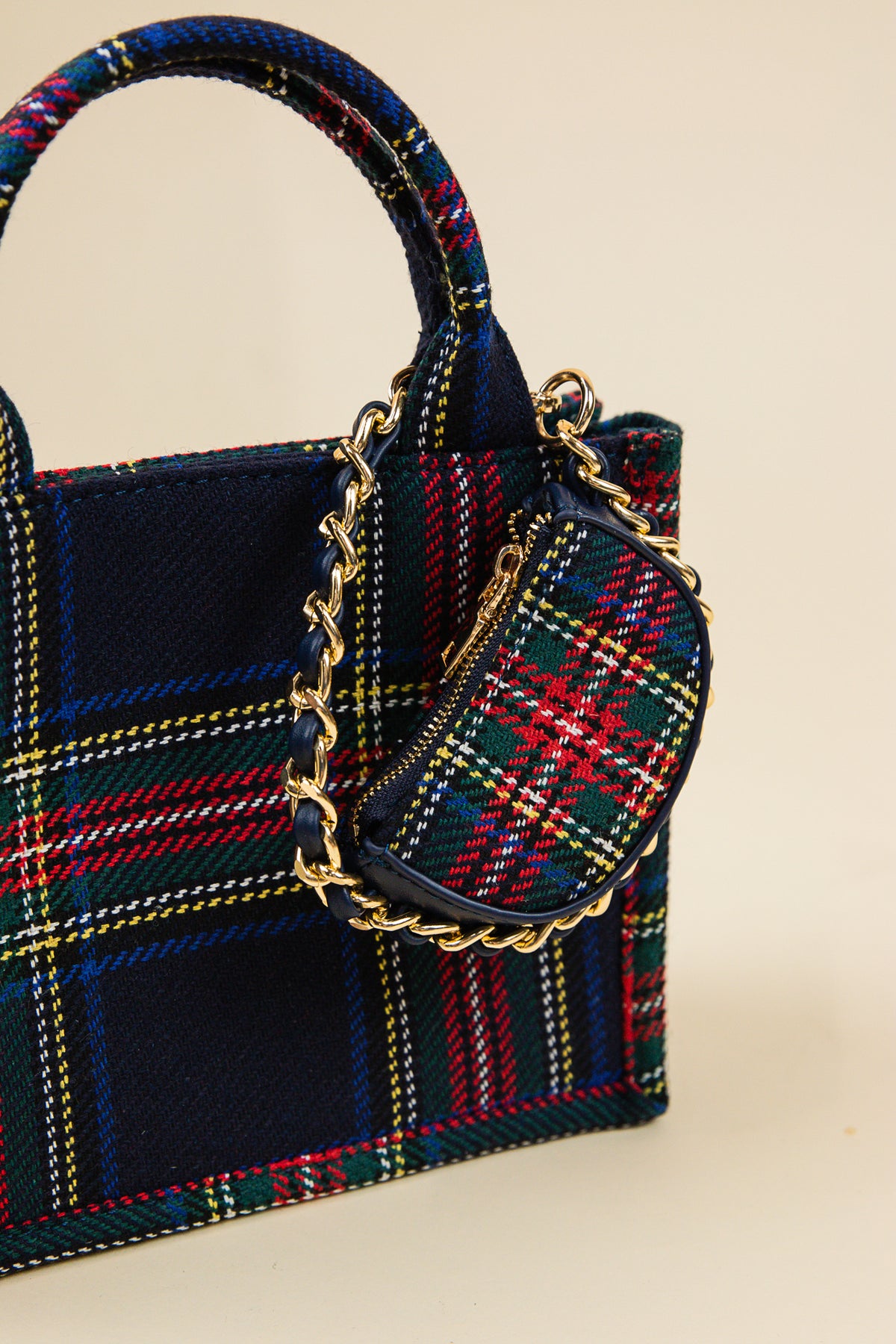 Scottie Mini Bag Charm Navy