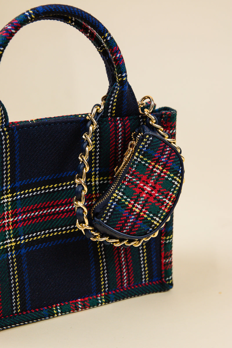 Scottie Mini Bag Charm Navy