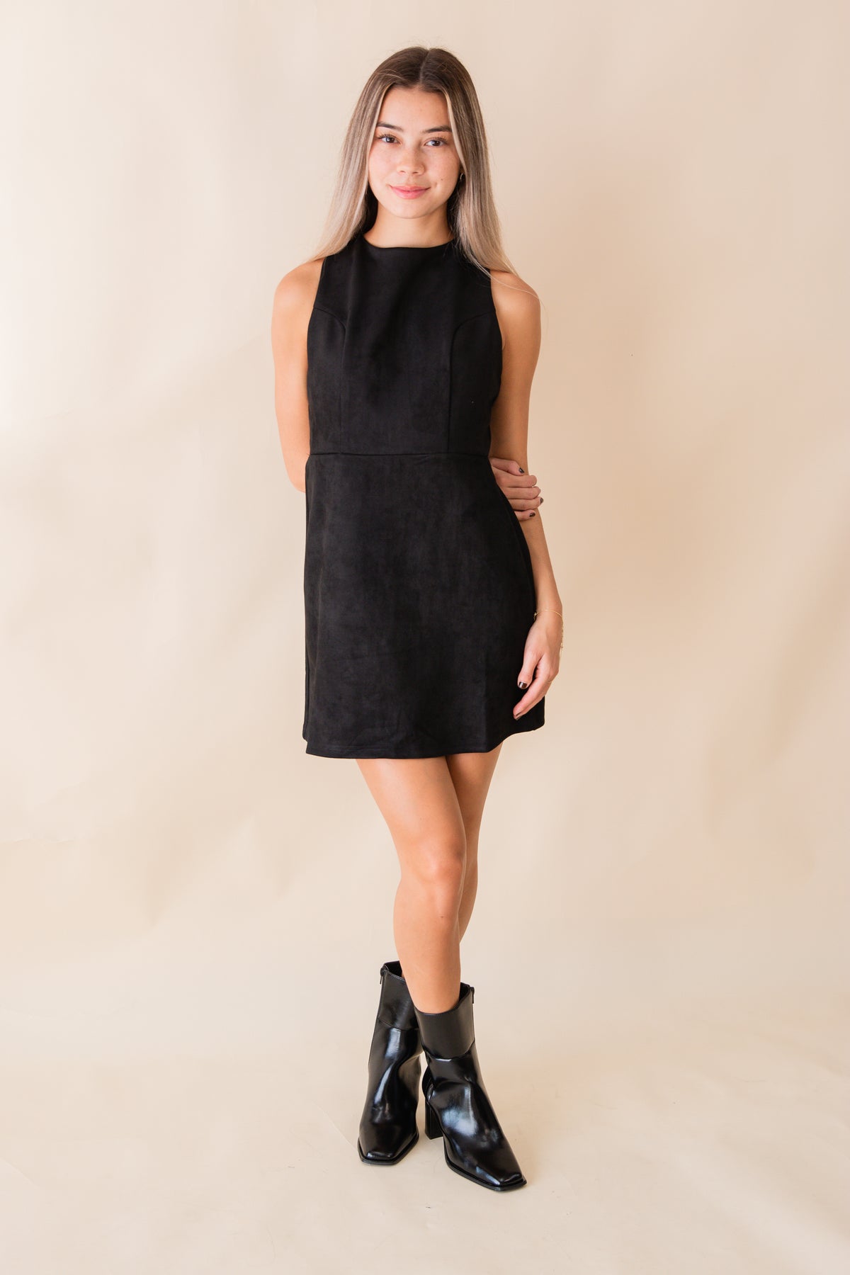 Tuscany Faux Suede Mini Dress