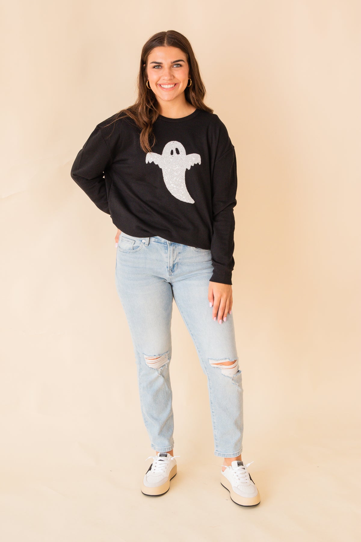 Ghost Sequin Sweatshirt